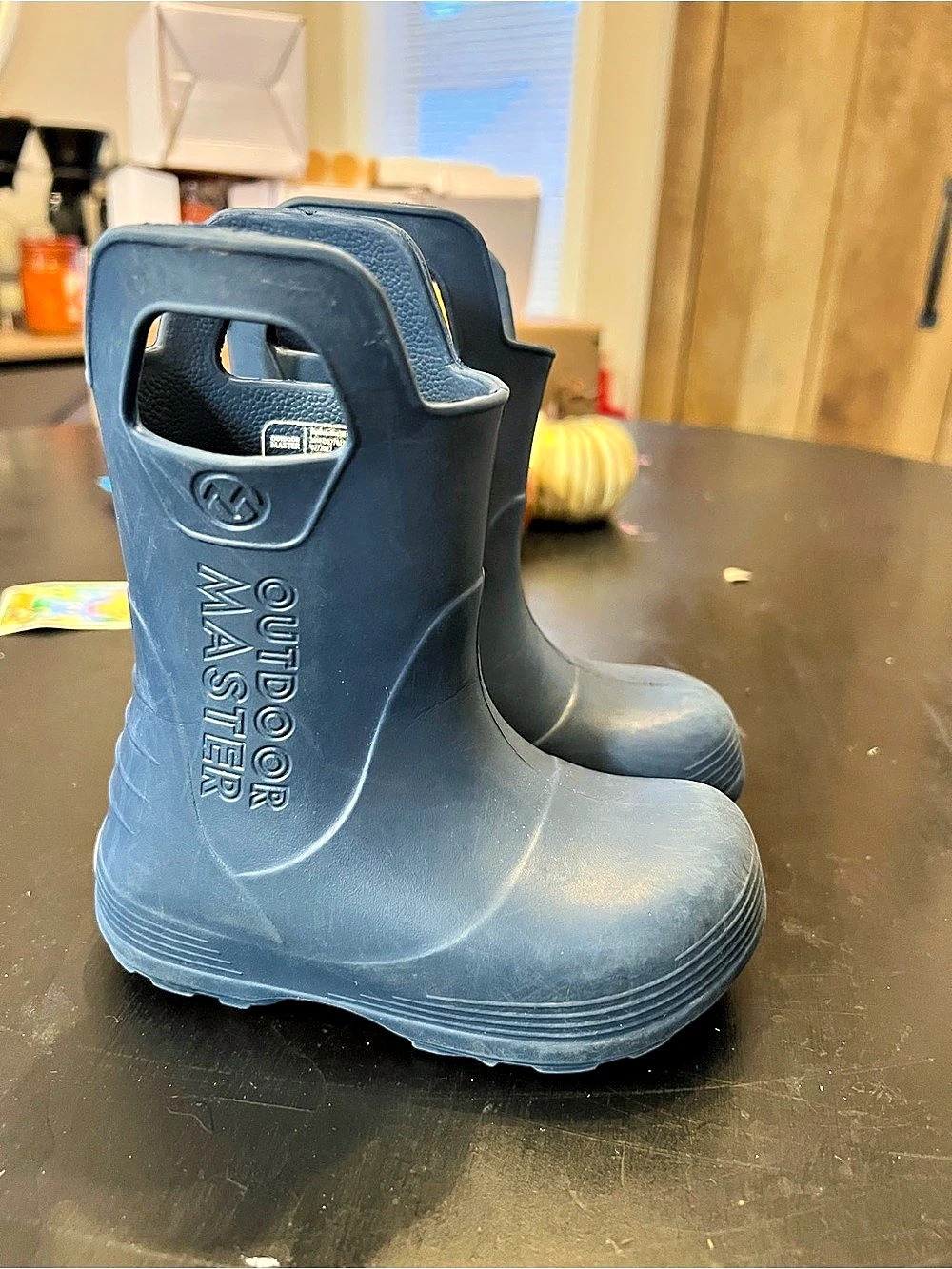 Outdoor Master Blue Kids Rain Boots